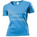 Tricou bleu deschis Femei, Zambeste, Dumnezeu te iubeste! 